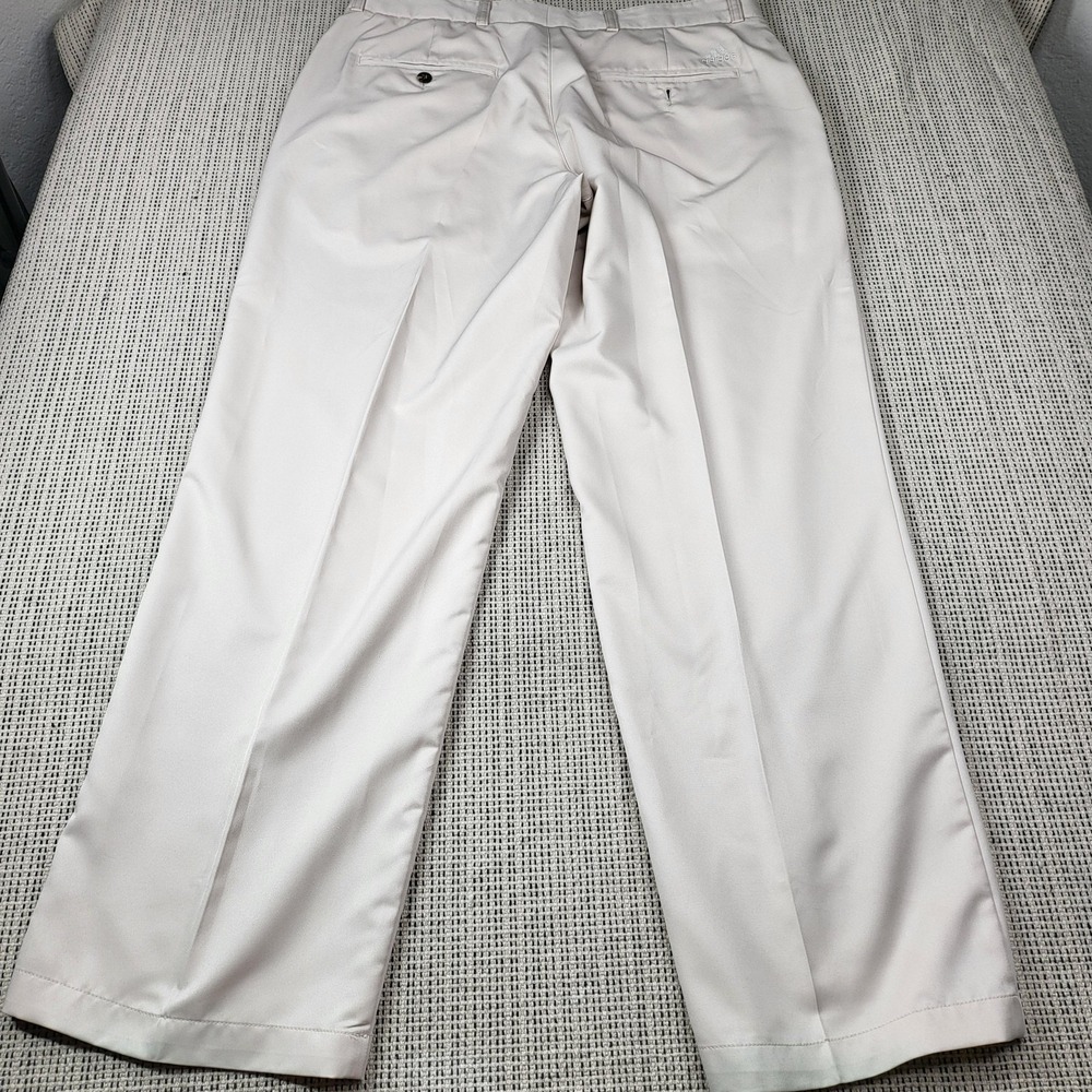 Adidas Climalite Pants Mens 34x30 Beige Golf Lightweight Performance Khakis - Picture 6 of 7